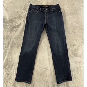 34 Heritage Charisma Relaxed Straight Leg Jeans Mens 36x34 Dark Comfort Stretch